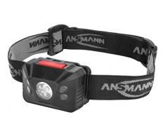 ANSMANN LED Stirnlampe HD150BS mit Gestensteuerung inkl. Batterien - Profi LED Arbeitsleuchte mit 150 Lumen - Kopflampe LED mit Sensor ideal zum Radfahren Laufen mit Hund Joggen Angeln Werkstatt Jagd
