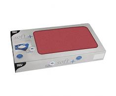 Papstar, 20 Mitteldecken, stoffähnlich, Vlies soft selection plus 80 cm x 80 cm rot, #84923