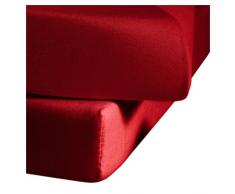 fleuresse L-001117-4580-0100 Spannbettlaken - Comfort 100 x 200 cm bordeaux