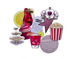 Paladone Party Spiel Untersetzer, Hartplatte/Papier, Mehrfarbig, 1 x 10 x 8 cm