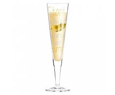 RITZENHOFF Champus Champagnerglas, Kristallglas, Gold, Platin 7 cm