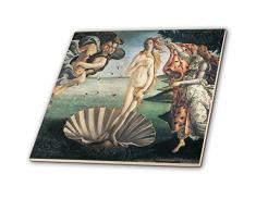 3dRose CT 127039 _ 3 Geburt der Venus X Sandro Botticelli Keramik Fliesen, 20,3 cm