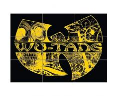 Doppelganger33 LTD Wu Tang Hip Hop Rap Clan Custom Work Wand Kunst Multi Panel Poster drucken 50x35 Zoll