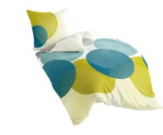 Bierbaum Bettwäsche 6155, Mako-Satin, Made in Germany, petrol 20, 135x200 + 80x80 cm