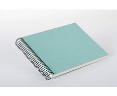 goldbuch Spiralalbum Bella Vista, Album 24 x 17 cm, Buch mit 40 weiße Seiten, Fotobuch Leinen, 20507, Aqua, 24 x 17 x 2,8 cm