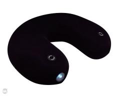 Uatt Massage Nackenkissen mit LED Licht, Polyester, Schwarz