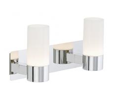 Briloner Leuchten Badleuchte, Wandleuchte, Badlampe, 2x GU10, 2x4W, 2x330lm, spritzwasser geschützt IP44, chrom