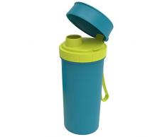 Rotho Trinkflasche 0.4 l, Kunststoff (BPA-frei), Blau, 0,4 Liter (7,6 x 7 x 16,5 cm)