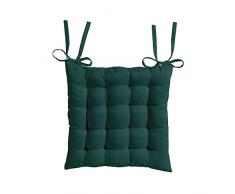 Today Sitzkissen, gesteppt, Polyester, Smaragd, 40 x 40 cm