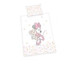 Herding Disney Bettwäsche-Set, Baumwolle, weiß, 40 x 60 cm, 100 x 135 cm