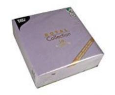 Papstar, 50 Servietten ROYAL Collection 1/4-Falz 40 cm x 40 cm flieder, #84236