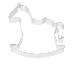 Kaiser Plätzchen Ausstecher Schaukelpferd, Ausstechform für Lebkuchen und Kekse, Edelstahl, 13 cm
