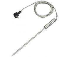 RÖSLE Edelstahl-Ersatz Messfühler für BBQ Kerntemperaturmesser, Edelstahl 18/10, Kabellänge 1 m;