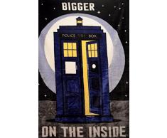 Doctor Who 152,4 x 203,2 cm Tardis Plüsch Überwurf Decke (größer auf der Innenseite)