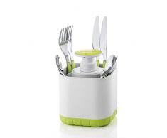 guzzini Besteckabtropfer mit abnehmbarem Seifenspender Besteckkorb grün 29010184