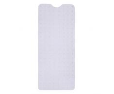 E-view Badewanneneinlage für Badewanne, rutschfest, extra lang, maschinenwaschbar, mit Abflusslöchern und Saugnäpfen 16x40 farblos