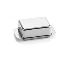 Weis 14256 Butterdose für 1/4 Pfund aus Edelstahl, Silber, 12.5 x 7.5 x 4.5 cm