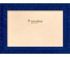 Natalini BIANTE Turchese 13X18 Bilderrahmen mit Unterstützung für Tisch, Tulipwood, Blau, 13 X 18 X 1,5