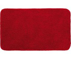 Grund Badteppich 32 mm 100% Polyacryl, ultra soft, rutschfest, ÖKO-TEX-zertifiziert, 5 Jahre Garantie, LEX, Badematte 60x100 cm, rubin
