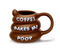 BigMouth INC Kaffee Makes Me Poop Tasse, braun