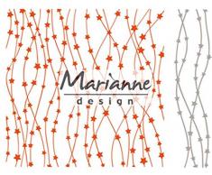 Marianne Design Ordner Extra Celestial Stars, Plastik, Orange, 21.5 x 17.0 x 0.5 cm