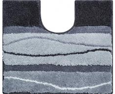 Grund Badteppich 100% Polyacryl, ultra soft, rutschfest, ORLY, WC-Vorlage m.A. 50x60 cm, anthrazit