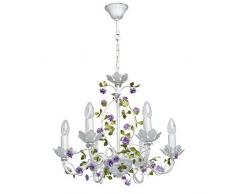 MW-Light Kronleuchter und Wandleuchte Grün Weiß Metall Floral Rustikalen Stil Design Wohnzimmer Schlafzimmer