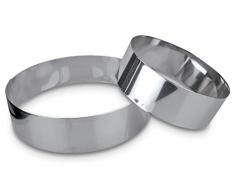 Städter 625105 Tortenring Durchmesser 16 x 6 cm, edelstahl, silber, 15 x 15 x 5 cm, 1 stück