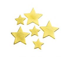 efco - 20 Plus, 35 mm, 24 Stück, Scatter Holz- Stern, Gold