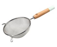 Dr. Oetker Sieb mit Holzgriff Ø 14, Seiher aus der Serie Modern Baking - Retro Design (Farbe: Bunt), Menge: 1 Stück