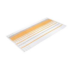 Gözze Duschtuch, 100% Baumwolle, 70 x 140 cm, Berlin, Streifen, Mais/Taupe, 102-1120-5