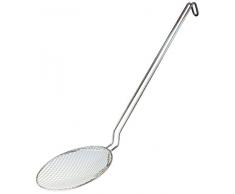 Pentole Agnelli – Schaumlöffel aus Edelstahl mit einem verzinnten Drahtgeflecht 18 cm Silber/schwarz