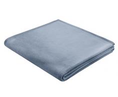 biederlack Wohn- und Kuscheldecke, 100% Baumwolle, hellblau, 150x200 cm