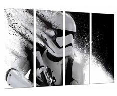 Wandbild - Star Wars, Darth Vader Army Helm, 131 x 62 cm, Holzdruck - XXL Format - Kunstdruck, ref.26641