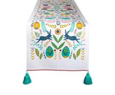 DII Ostern Folk Garten Küchentextilien Table Runner, 14x72 Ostern Folk