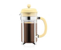 Bodum 1918-341B-Y19 CAFFETTIERA Kaffeebereiter mit Kunststoffdeckel, 8 Tassen, 1.0 l, Edelstahl, Glas