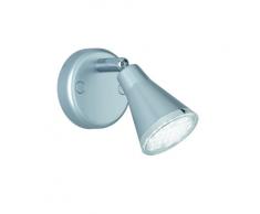 Reality Leuchten LED Spot Wand-/Decken Lampe Kunstoff titanfarben, 1 x 3,8 W SMD-LED, 350 lumen, 3000 K, Durchmesser 9 cm R82711187