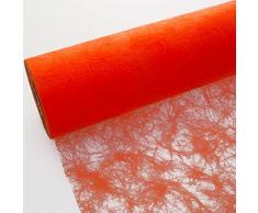 Deko AS GmbH Sizoflor Tischband Neonorange - 30 cm - Rolle 25 Meter - 60 137-R 300