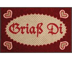 Wash+Dry 031314 Fußmatte Griaß di, 50 x 75 cm