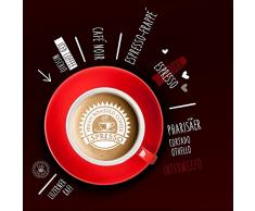 Pro-Art gla1106a Wandbild Glas-Art Coffee Guide I 30 x 30 cm