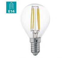 EGLO LED E14 Lampe, Glühbirne klassisch, LED Tropfen für Retro Beleuchtung, 4 Watt (entspricht 30 Watt), 350 Lumen, E14 LED warmweiß, 2700 Kelvin, LED Leuchtmittel, Edison Glühbirne P45, Ø 4,5 cm