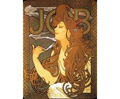 Kunstdruck auf Leinwand. Job. Bild von Alfons Mucha