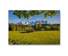 Premium Textil-Leinwand 90 x 60 cm Quer-Format Die berÃ¼hmte Ansicht vonn KitzbÃ¼hel aus | Wandbild, HD-Bild auf Keilrahmen, Fertigbild auf hochwertigem Vlies, Leinwanddruck von Peter Ãberall