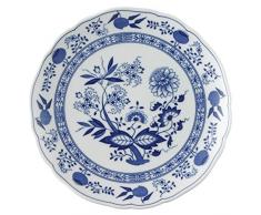 Hutschenreuther 02001-720002-10225 Zwiebelmuster Speiseteller, 25 cm Coup/Grillteller, blau