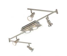 Briloner Leuchten LED Deckenleuchte, Decken-Strahler dreh- & schwenkbare LED-Spots, Decken-, Wohn- & Schlafzimmer-Lampe, GU10, 12 W, 150 x 12 x 13.4 cm