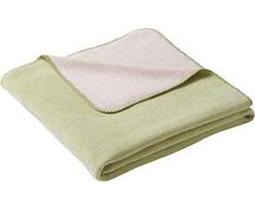 biederlack Überwurf, Baumwoll-Mischgewebe, 150 x 200 cm, Hellgrün/Natur