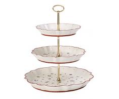 Villeroy & Boch Toys Delight Etagere, Premium Porzellan, Weiß/Rot