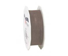Präsent - SHEER Organzaband - taupe - 25-m-Rolle 25 mm