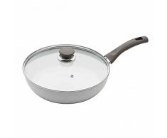 BALLARINI Schmorpfanne & Glasdeckel 28cm Schmorpfanne, Treviso, 28 cm, Edelstahl, grau, 20 cm