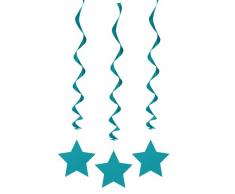 Unique Industries 69119 Decoration Party-Deko, Papier, blaugrün